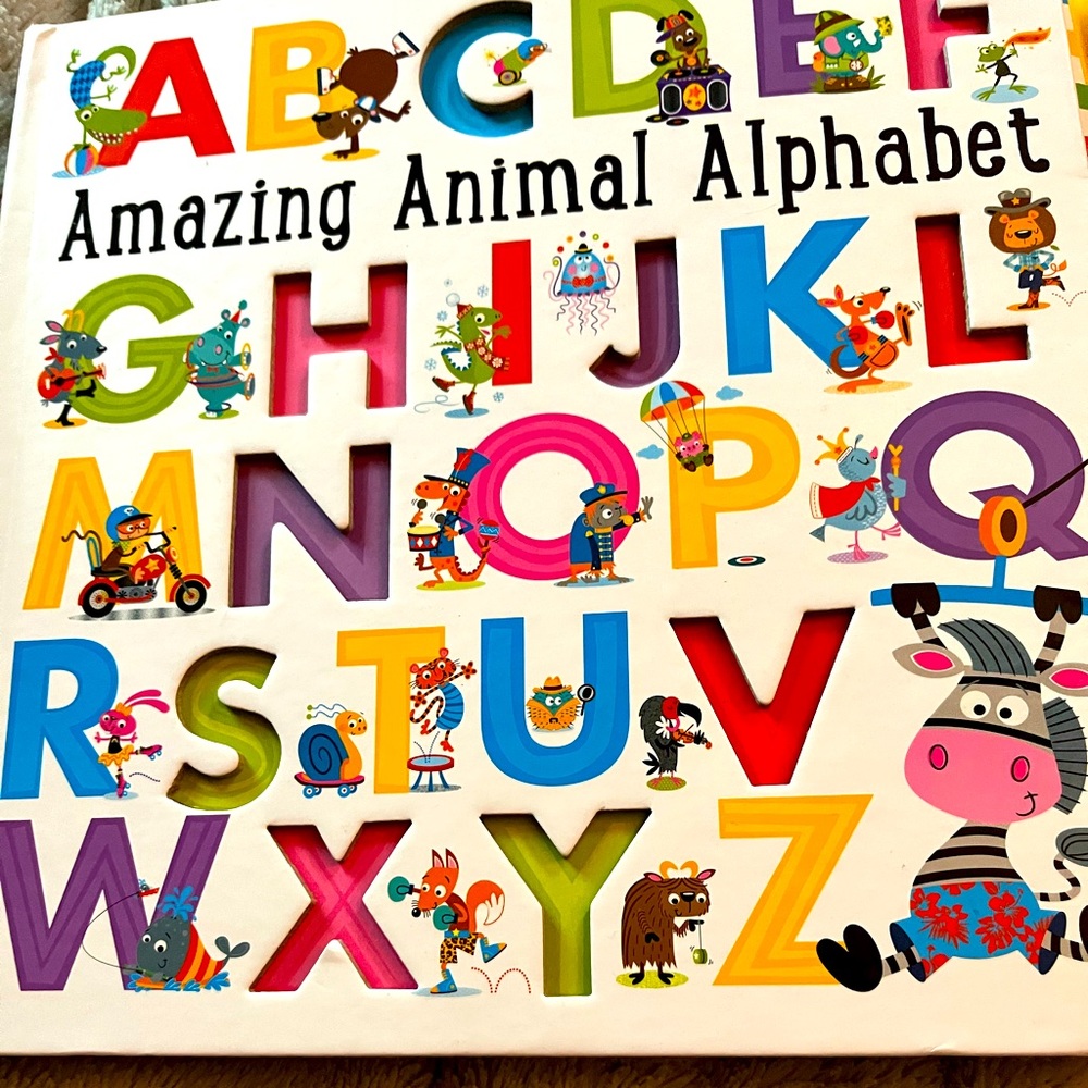 Two amazing books.  First 100 words book. And also amazing animal alphabet book.